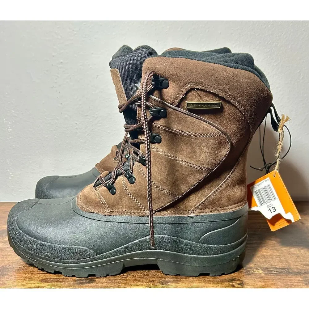NWT Field & Stream Men’s Brown PAC Boots 400 Gram Insulation 3M Thinsulate Sz 13